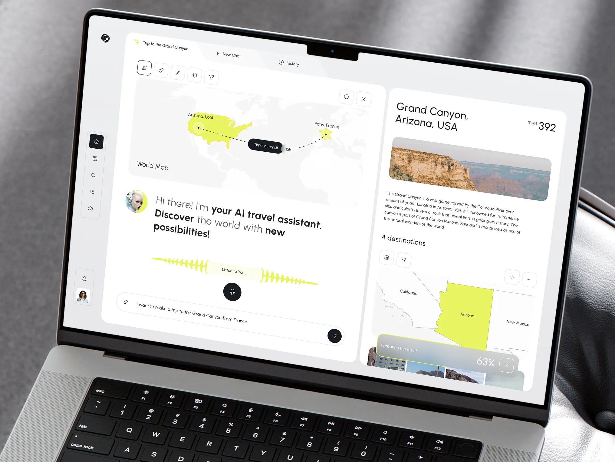 Travel Web Dashboard