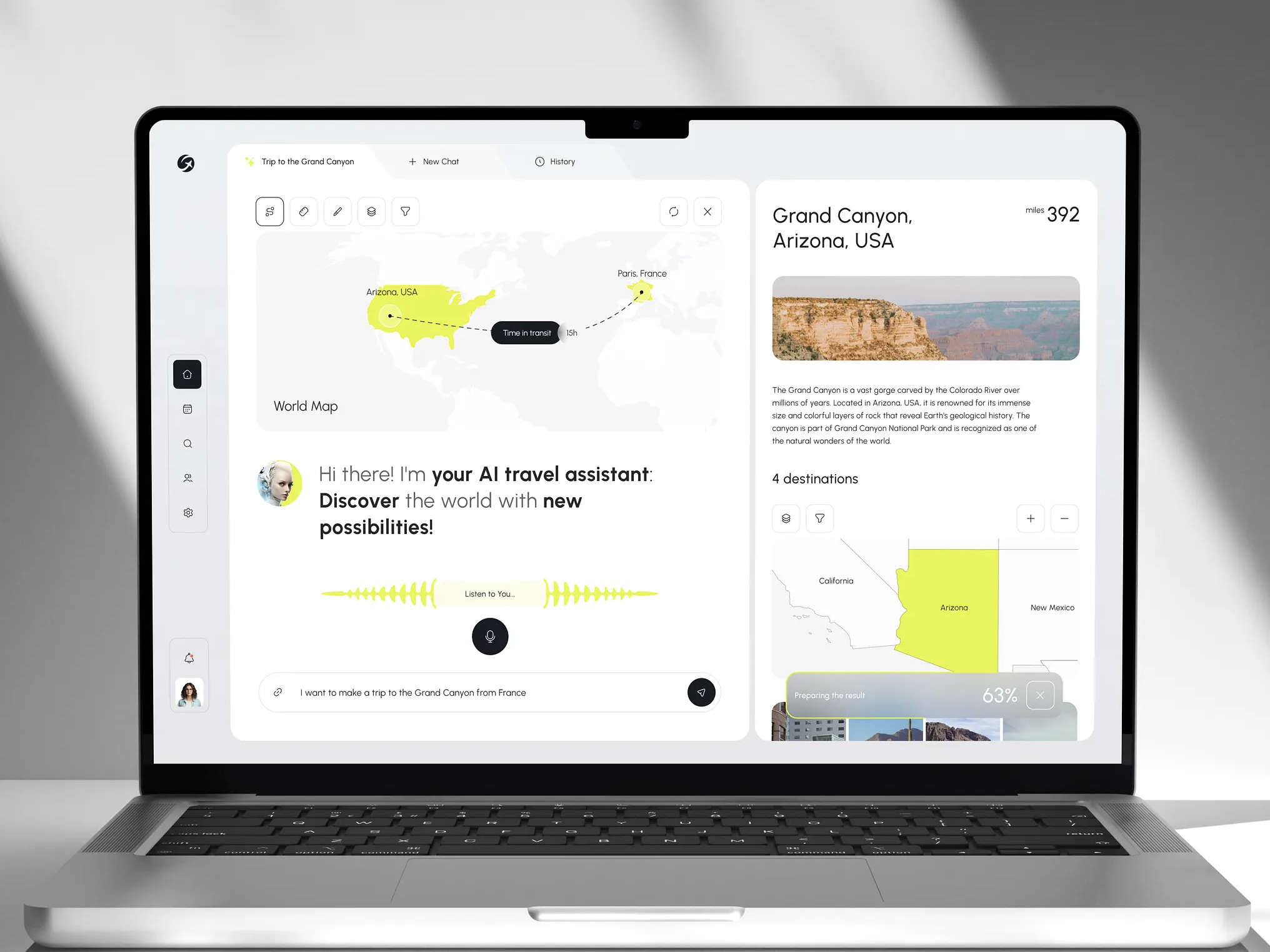 Travel Web Dashboard