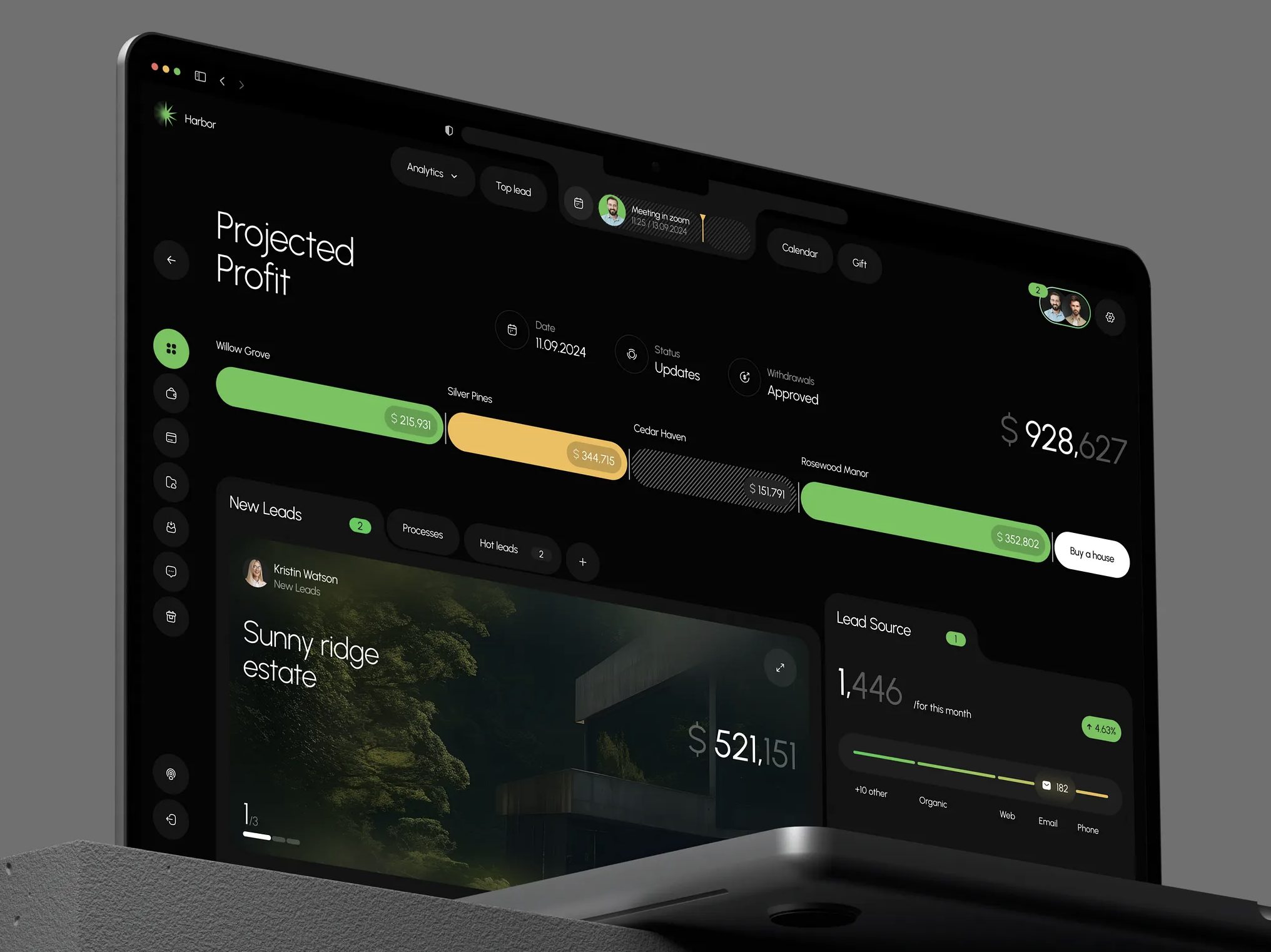 Real Estate Web Dashboard