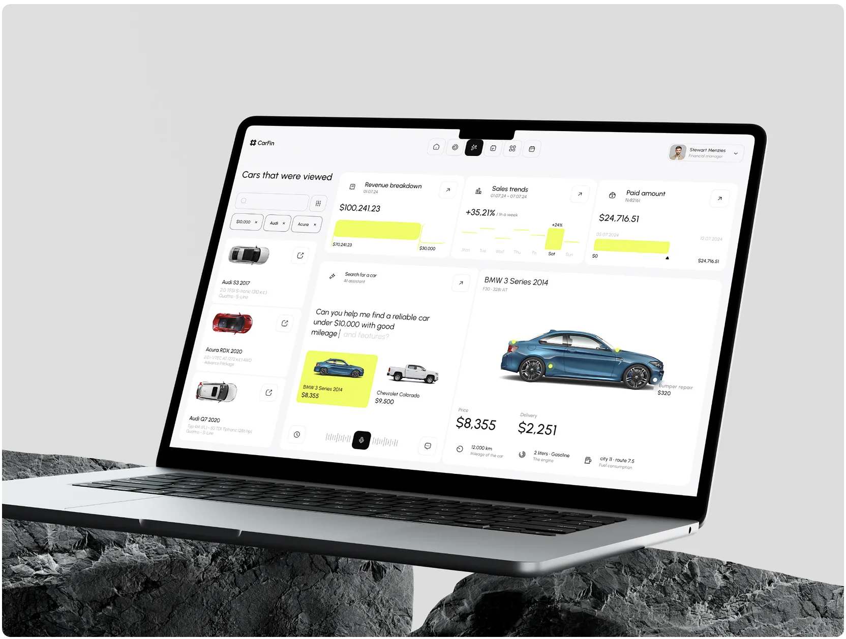Car Search AI Dashboard