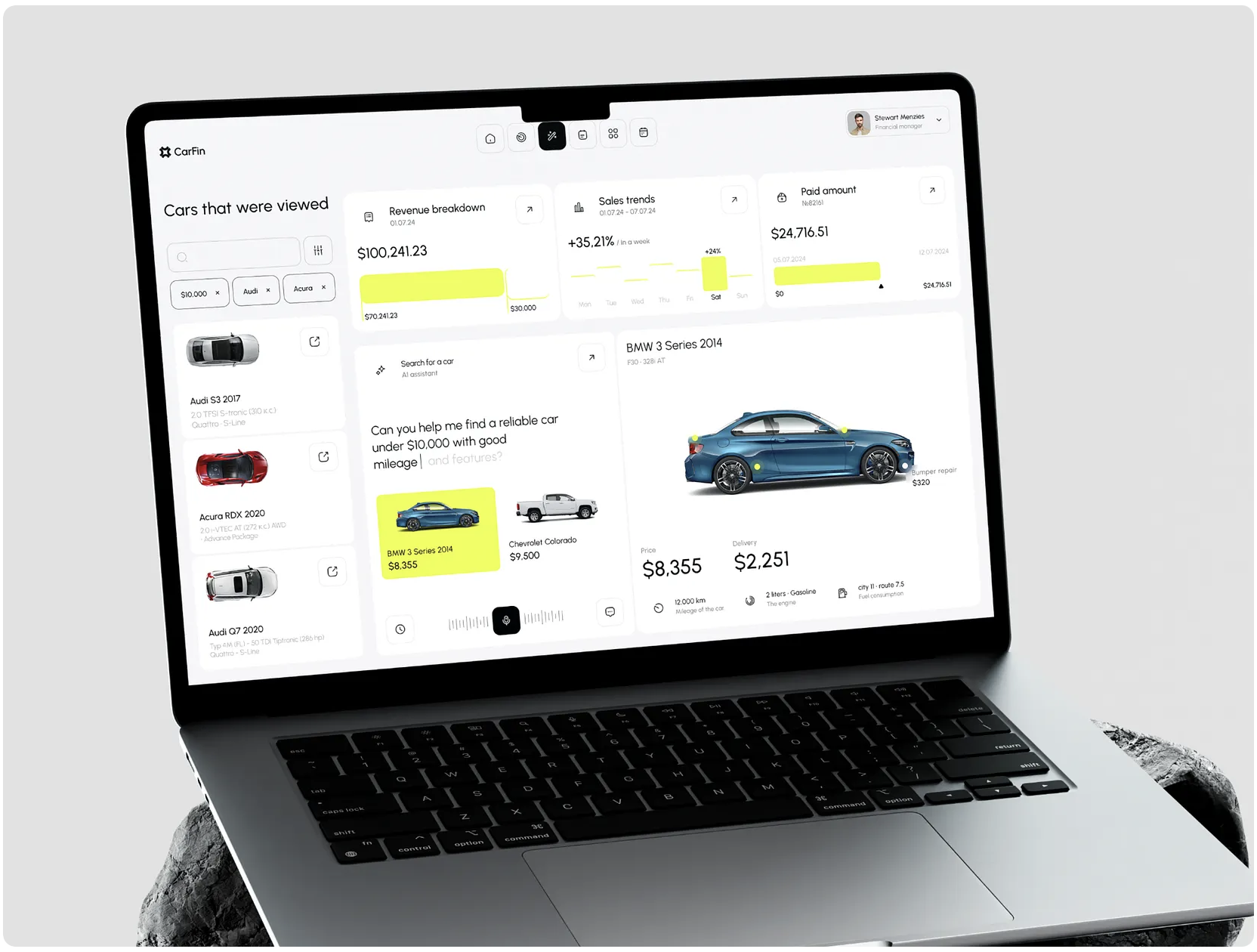 Car Search AI Dashboard
