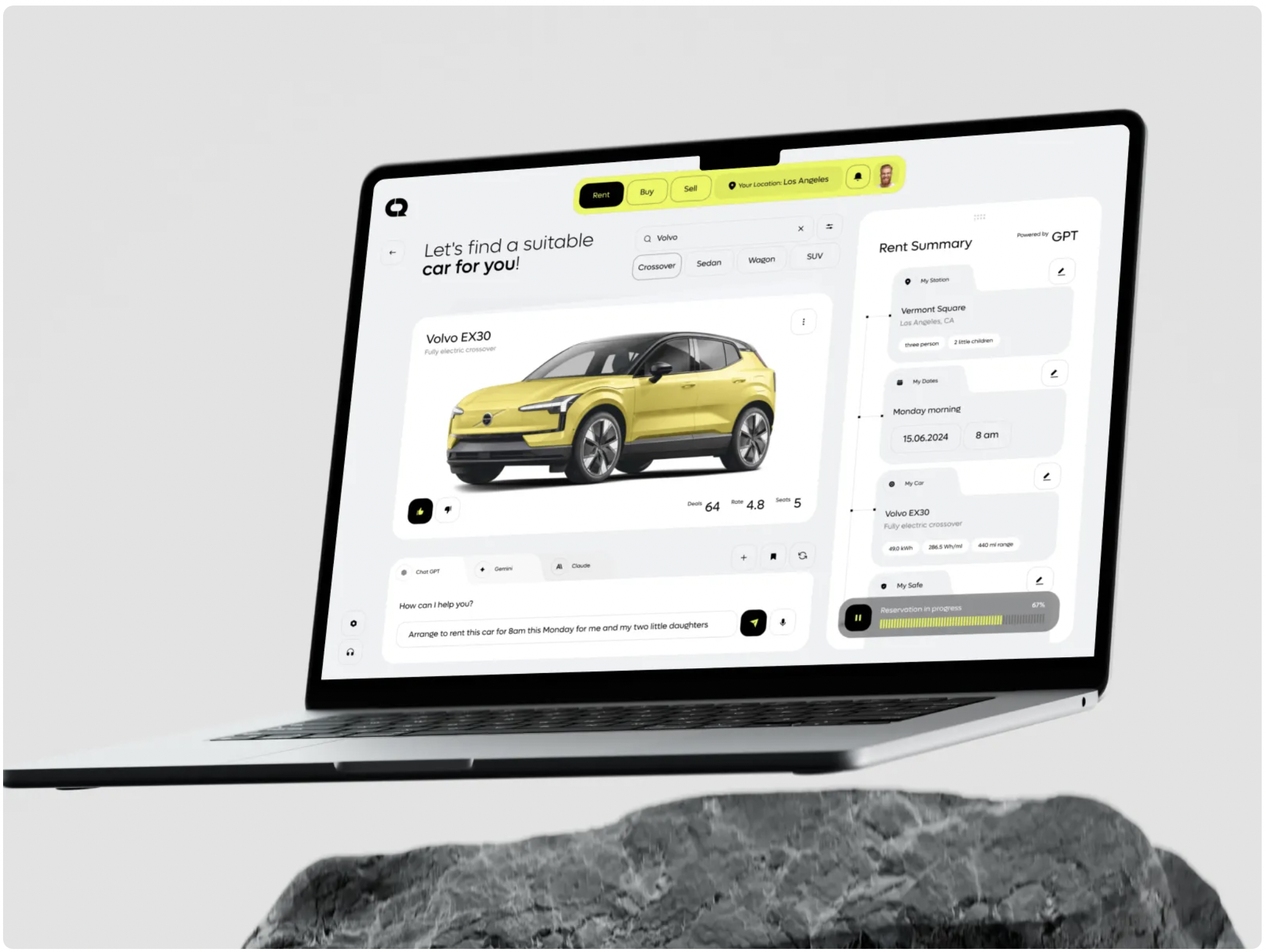 Car Rental AI Assistant Dashboard