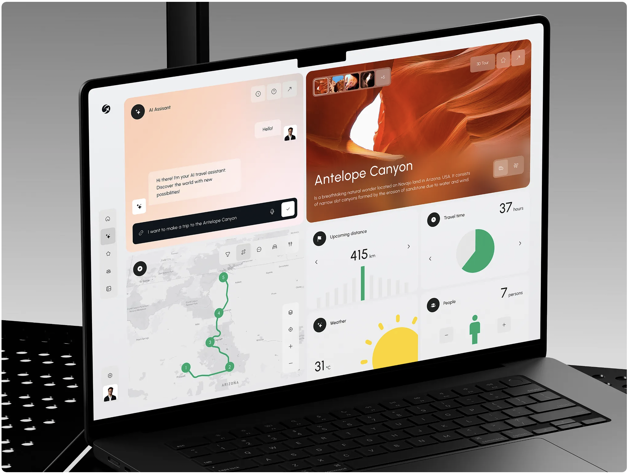 AI Travel Assistant Dashboard